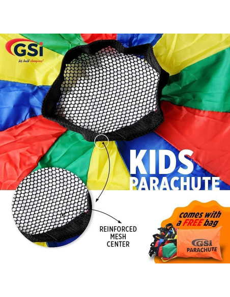 Paracaídas GSI 6 Pies para Niños - Juego Cooperativo