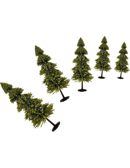 10 Árboles de Cedro Verde alblinsy para Diorama Miniatura