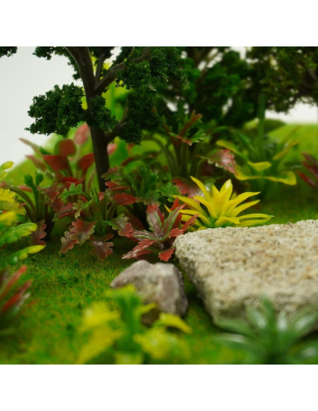 88 Piezas Árboles Miniatura Verde Natural MOMOONNON