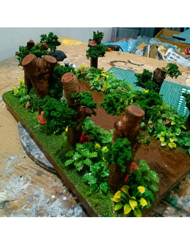 88 Piezas Árboles Miniatura Verde Natural MOMOONNON