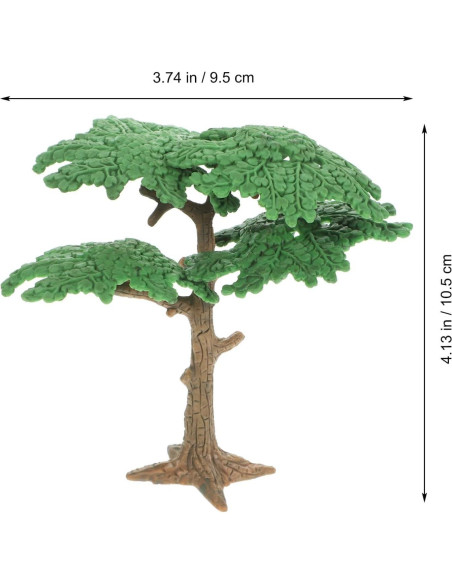 Mini Árbol de Pino Falso Kisangel para Dioramas 9.5x10.5 cm