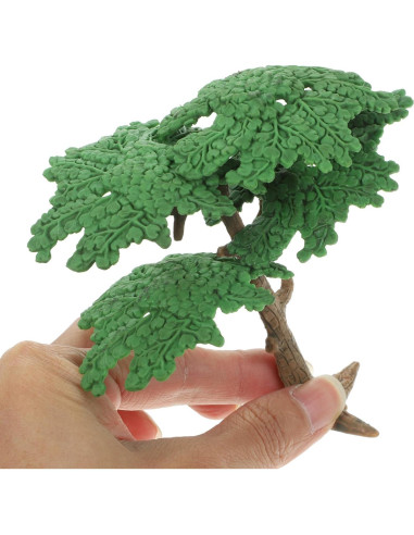 Mini Árbol de Pino Falso Kisangel para Dioramas 9.5x10.5 cm