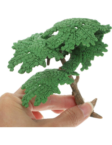 Mini Árbol de Pino Falso Kisangel para Dioramas 9.5x10.5 cm