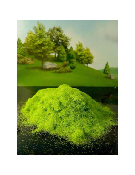 Yalulu 6 Pack Césped Falso Verde Polvo de Cachemira