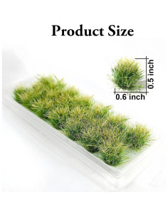 Grama Estática Rizada 20 Pcs Warmtree Verde Otoño 2