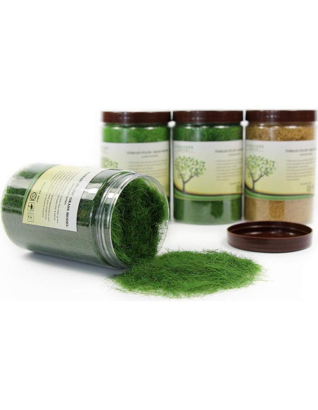 Césped Estático Evemodel 4x300ml 12mm Verde y Amarillo