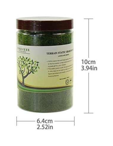 Césped Estático Evemodel 4x300ml 12mm Verde y Amarillo