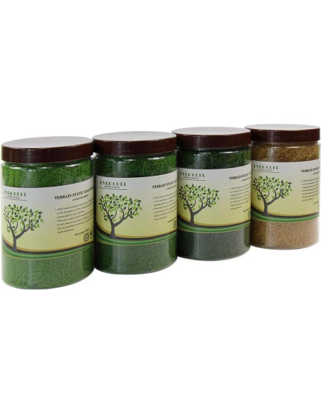 Césped Estático Evemodel 4x300ml 12mm Verde y Amarillo