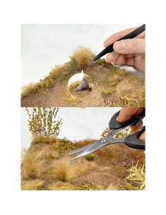 Tufos de Hierba Estática Miniatura Warmtree 3x7 cm 2