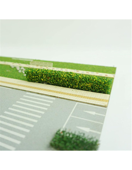 12 Tiras de Arbustos Miniatura Warmtree para Diorama y Ferrocarril