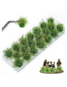 Hierba Estática Lusofie 20Pcs Verde Otoñal para Dioramas