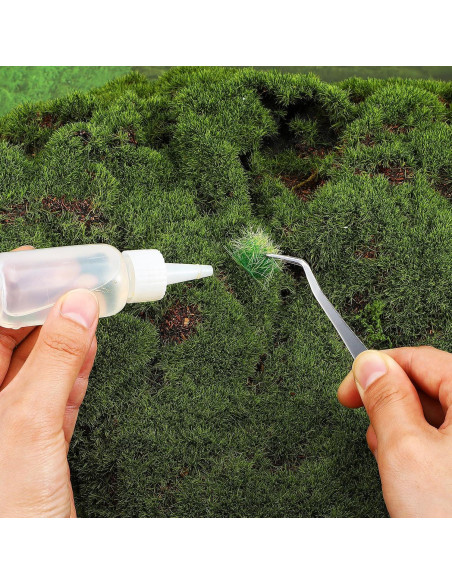 Hierba Estática Lusofie 20Pcs Verde Otoñal para Dioramas