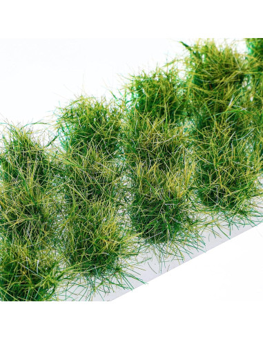 Hierba Estática Lusofie 20Pcs Verde Otoñal para Dioramas