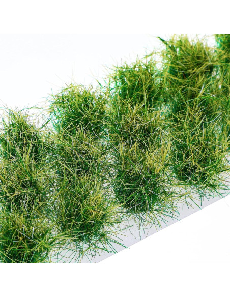 Hierba Estática Lusofie 20Pcs Verde Otoñal para Dioramas