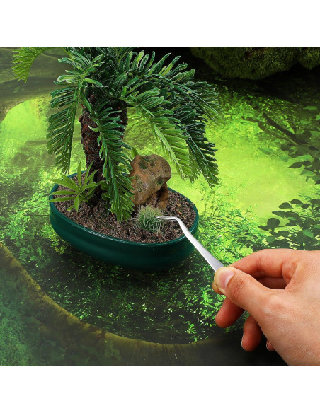 Hierba Estática Lusofie 20Pcs Verde Otoñal para Dioramas