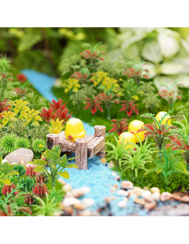 100 Mini Árboles Modelo QUOZUO para Manualidades DIY 1.5-6.1 cm