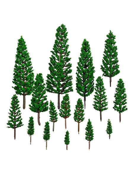 16 Árboles de Pino BLLREMIPSUR para Dioramas y Manualidades