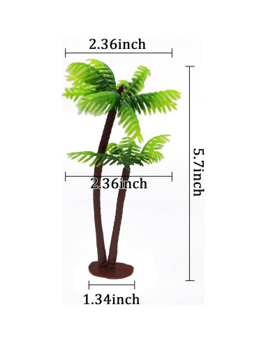 25 Piezas Árboles Artificiales de Coco YOOHUA 14.5 cm
