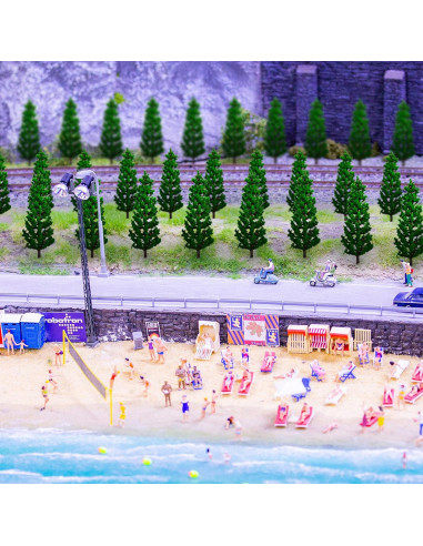 16 Árboles de Pino BLLREMIPSUR para Dioramas y Manualidades