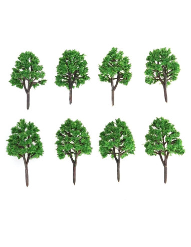 20 Árboles Modelo Paisaje 1:150 NUOLUX 7.5cm Verde