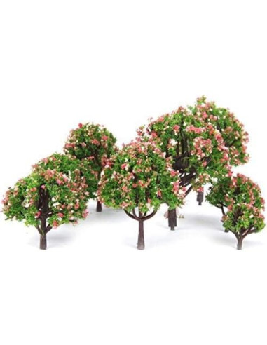 Paquete de 70 árboles modelo Taotenish para diorama