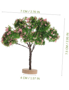 Mini Árboles Simulados Toyvian 3 Piezas 19x17x10 cm 2