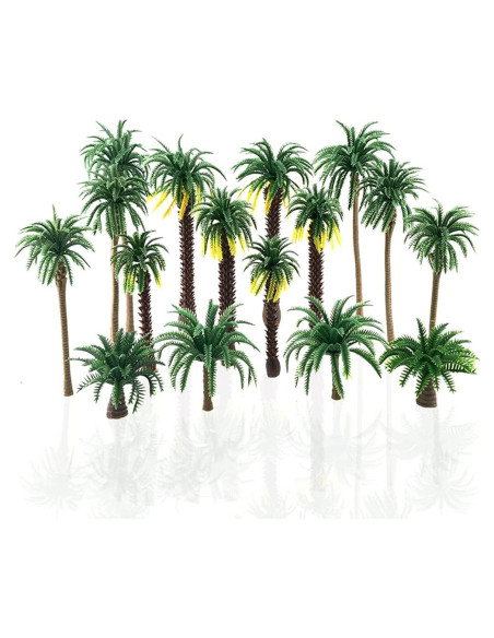16 Piezas Árboles de Coco Tropical SaktopDeco 2.5-12cm