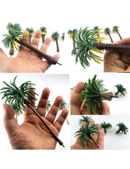 16 Piezas Árboles de Coco Tropical SaktopDeco 2.5-12cm