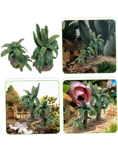 Árbol en Miniatura Yardenfun 8cm Verde Decoración Paisajismo