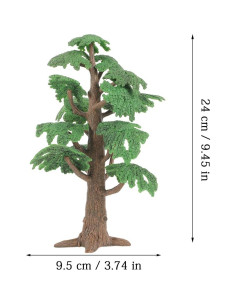 Árbol de Pino Miniatura Zerodeko 24 cm Decoración Diorama 2