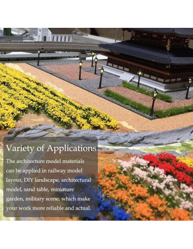 Tufts de Flores Estáticas Woohome 112 PCS para Paisajismo