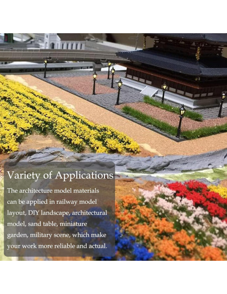 Tufts de Flores Estáticas Woohome 112 PCS para Paisajismo