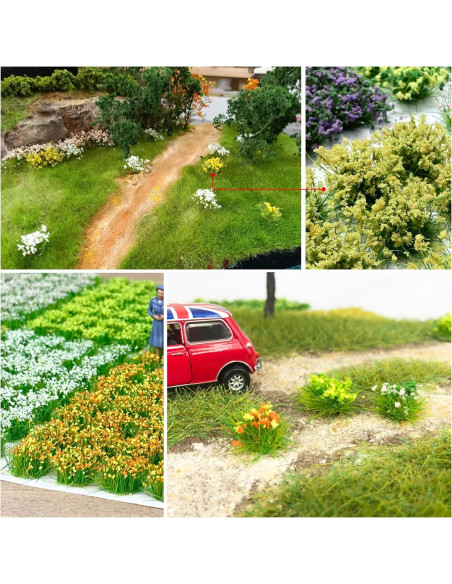 Tufts de Flores Estáticas Woohome 112 PCS para Paisajismo