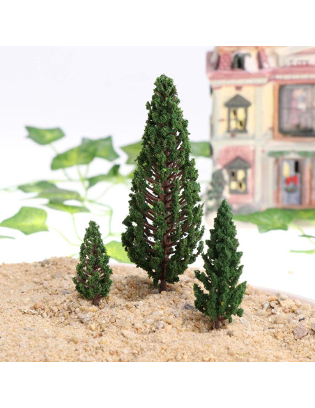 8 Árboles Miniatura Gatuida Pino Escenografía 8.51-14.99 cm 8 Árboles Miniatura Gatuida Pino Escenografía 8.51-14.99 cm