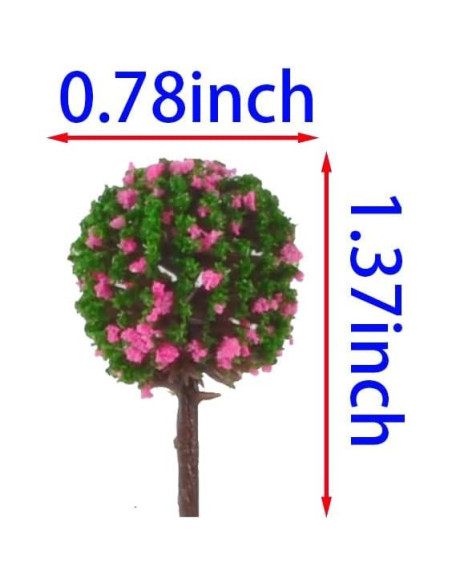 100 Árboles Coloridos 3,48 cm BAENRCY Escenografía Tren