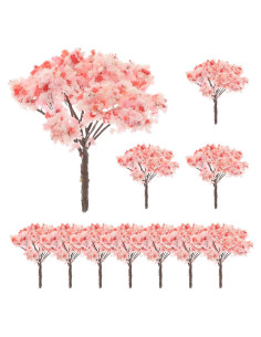 Happyyami 12pcs Árboles de Cerezo Rosa para Decoración