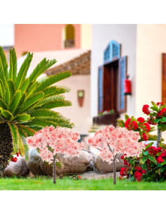 Happyyami 12pcs Árboles de Cerezo Rosa para Decoración 2