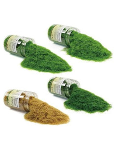 Césped Estático Evemodel 4x300ml 8mm Verde Jardín Miniaturas