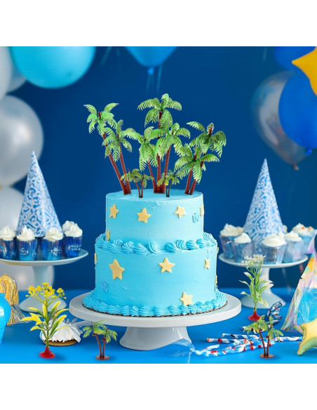 20 Mini Palmeras de Coco Vhxmaizxn para Diorama 6-15 cm