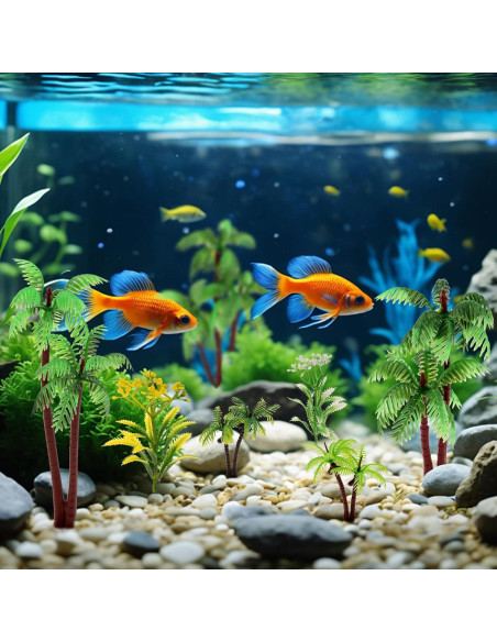 20 Mini Palmeras de Coco Vhxmaizxn para Diorama 6-15 cm