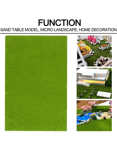 Alfombra de Césped Artificial Housoutil 99.8x34.9 cm Verde