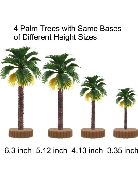 Miniatura Árboles Plásticos AmyBy 18 Figuras Diorama Selva