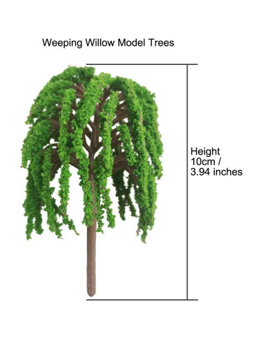 Miniatura Árboles Plásticos AmyBy 18 Figuras Diorama Selva