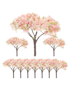 10 Piezas Árboles Artificiales Cerezos en Flor Angoily