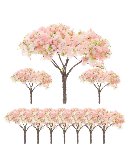 10 Piezas Árboles Artificiales Cerezos en Flor Angoily