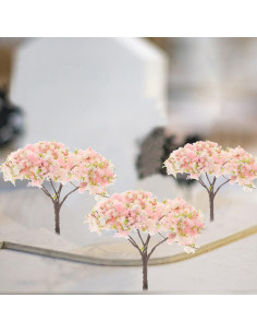 10 Piezas Árboles Artificiales Cerezos en Flor Angoily 2