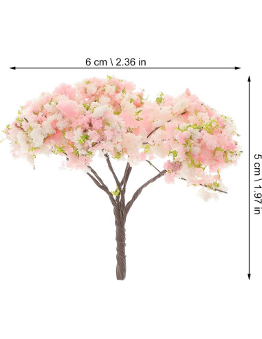 10 Piezas Árboles Artificiales Cerezos en Flor Angoily