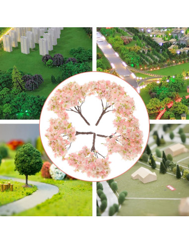 10 Piezas Árboles Artificiales Cerezos en Flor Angoily