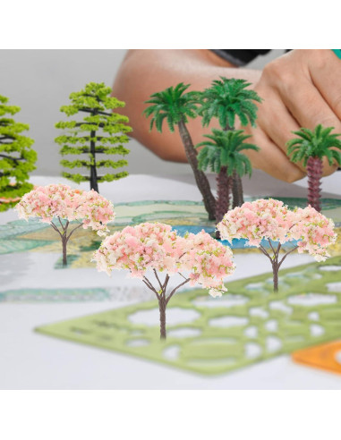 10 Piezas Árboles Artificiales Cerezos en Flor Angoily