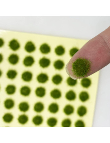 Cayway Grama Estática Tuft Verde Kit 147 Piezas para Diorama